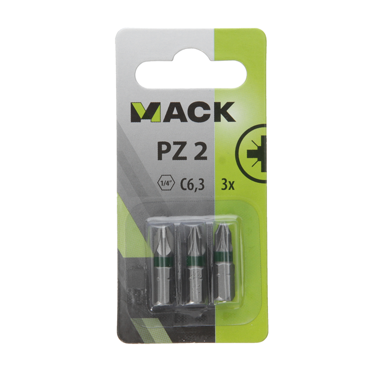 Mack 1018296 - Schraubbit PZ2 L25mm 3St. | 5 Stück