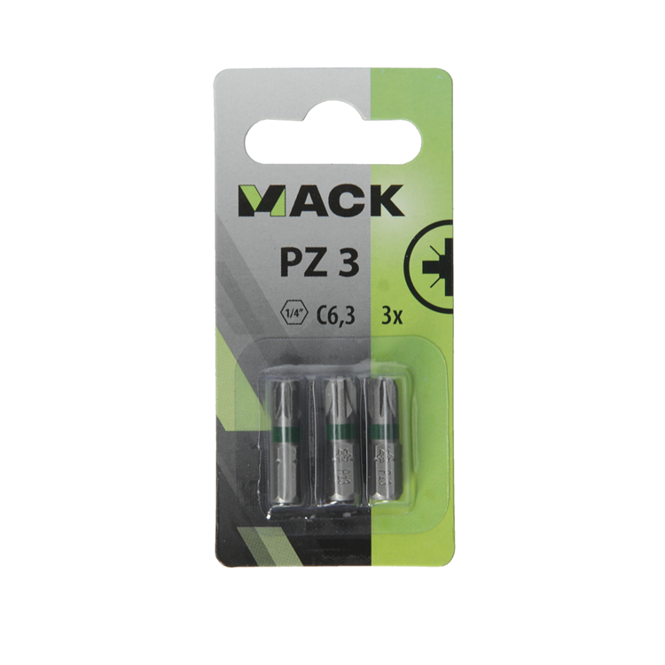 Mack 1018297 - Schraubenbit PZ3 L25mm 3St. | 5 Stück