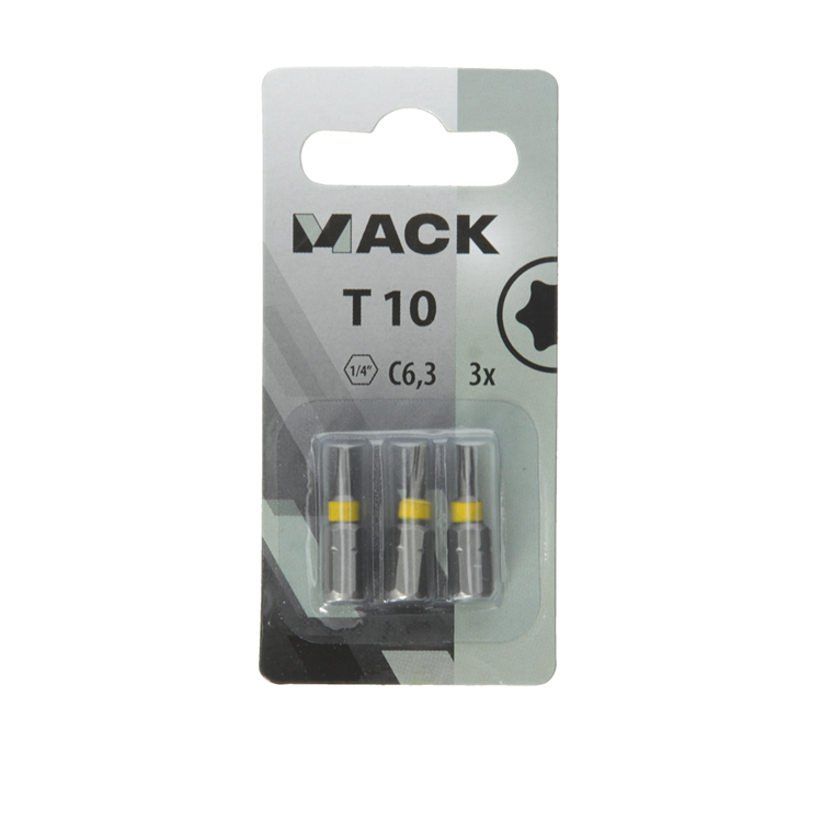 Mack 1018301 - Schraubbit T10 L25mm 3Stk | 5 Stück