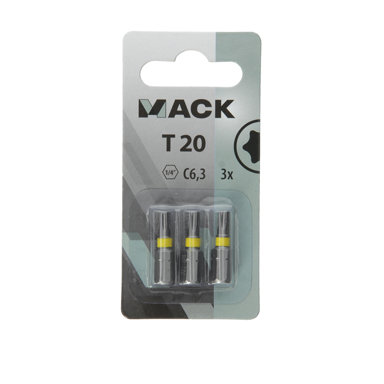 Mack 1018303 - Schraubenbit T20 L25mm 3St. | 5 Stück