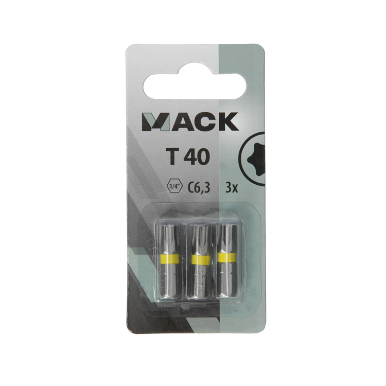 Mack 1018305 - Schraubenbit T40 L25mm 3St. | 5 Stück