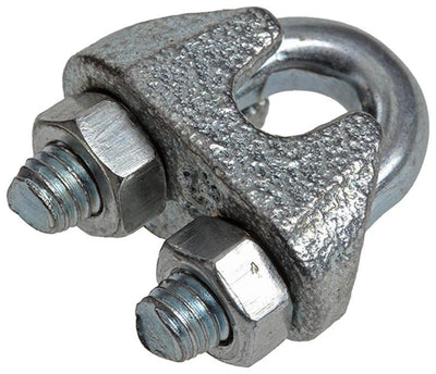 Mack 1008451 - 4 Stahldrahtklemmen 5mm verzinkt | 10 Stück