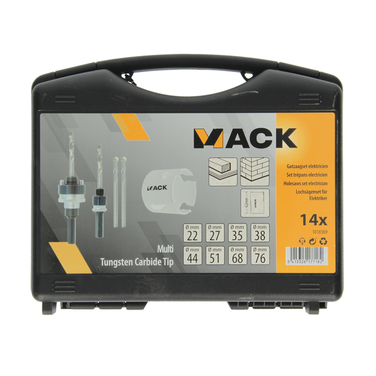 Mack 1018369 - Elektriker-Lochsägen-Set 14-teilig | 3 Stück