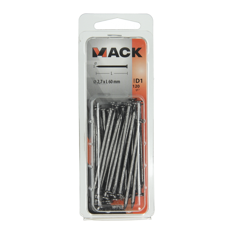 Mack 1017122 - Flachkopfnagel 120 gr 2,7 x 60 mm | 5 Stück