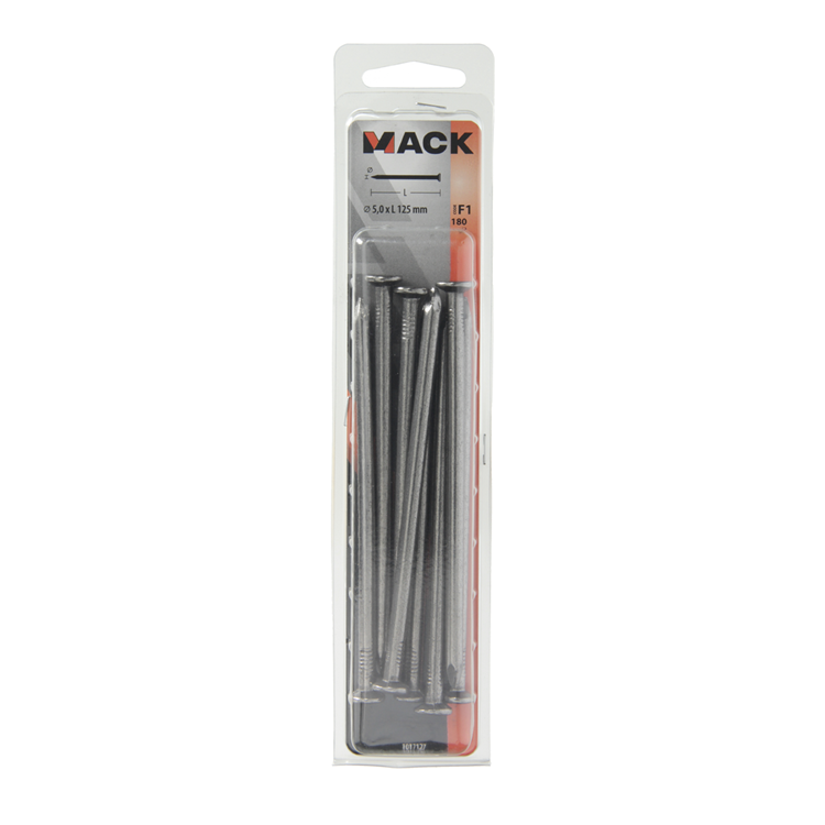 Mack 1017127 - Flachkopfnagel 180 gr 5,0 x 125 mm | 10 Stück