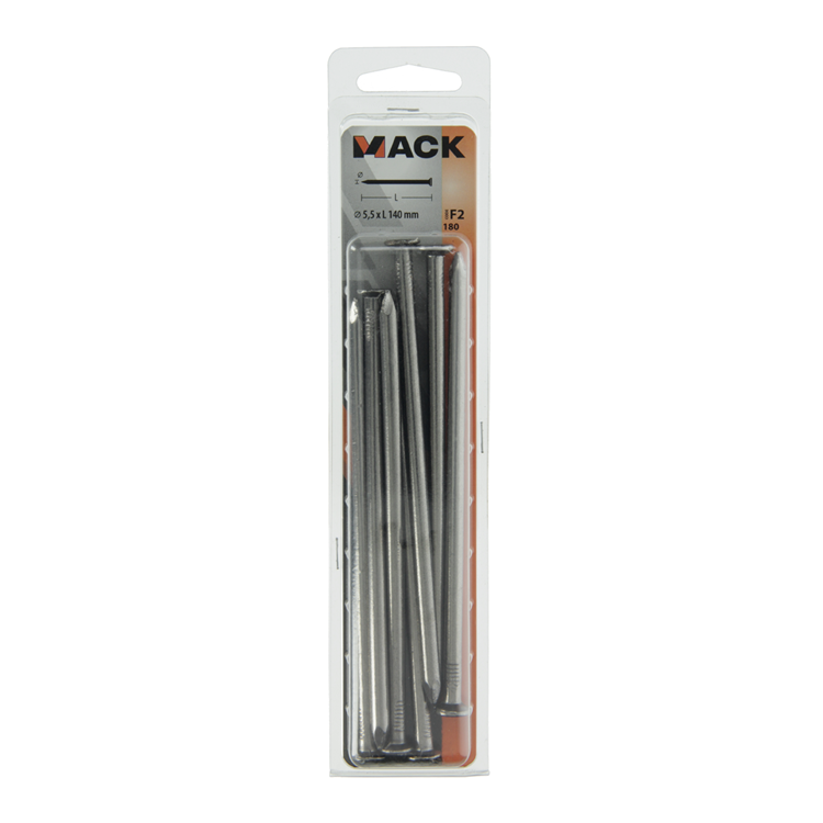 Mack 1017128 - Flachkopfnagel 180 gr 5,5 x 140 mm | 10 Stück