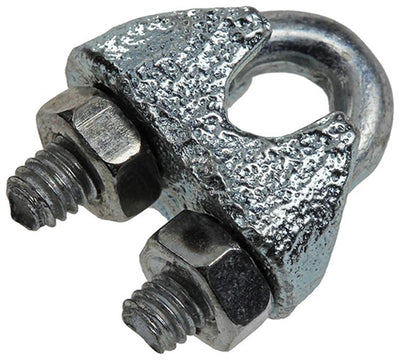Mack 1008452 - 4 Stahldrahtklemmen 3mm verzinkt | 10 Stück