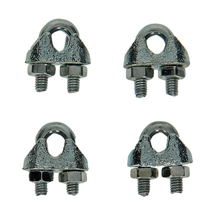 Mack 1008452 - 4 Stahldrahtklemmen 3mm verzinkt | 10 Stück