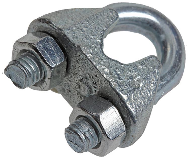 Mack 1008454 - 4 Stahldrahtklemmen 6mm verzinkt | 10 Stück