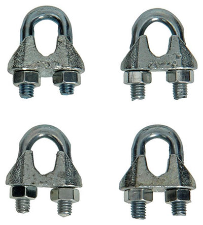 Mack 1008454 - 4 Stahldrahtklemmen 6mm verzinkt | 10 Stück