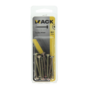 Mack 1017280 - Spanplattenschraube Zylinderkopf gelb plattiert 12 Stück 5,0 x 40 mm | 10 Stück - afbeelding 4