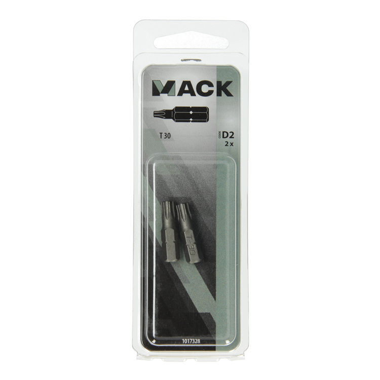 Mack 1017328 - Torx-Schraubenbit Stahl unbehandelt 2 Stück T 30 | 10 Stück