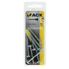 Mack 1017380 - Holzschraube Linsenkopf Stahl verzinkt 8 Stück 5,0 x 40 mm | 10 Stück