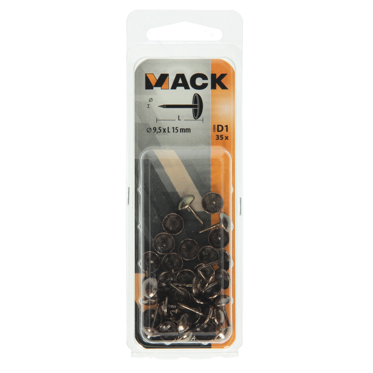 Mack 1019660 - Holzschraube Linsenkopf Messing 11 Stück 3,0 x 20 mm | 10 Stück