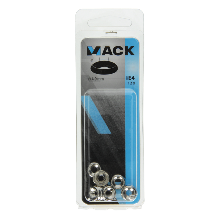 Mack 1017387 – Verkleidungsring für Holzschrauben. vern. 12 Stück 4,0 mm | 10 Stück