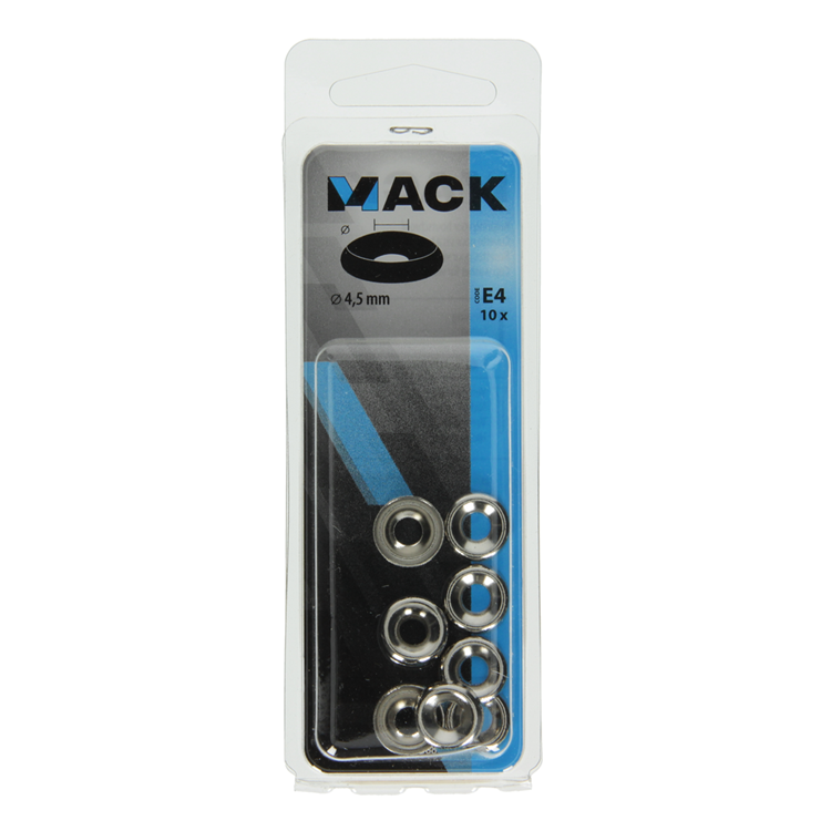 Mack 1017388 – Verkleidungsring für Holzschrauben. vern. 10 Stück 4,5 mm | 10 Stück