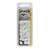 Mack 1017394 – Abdeckkappe für PZ-Schraube, Kunststoff, weiß, 40 Stück, PZ 2 | 10 Stück
