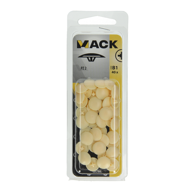 Mack 1017395 – Abdeckkappe für PZ-Schreibkunst. beige 40 Stück pz 2 | 10 Stück