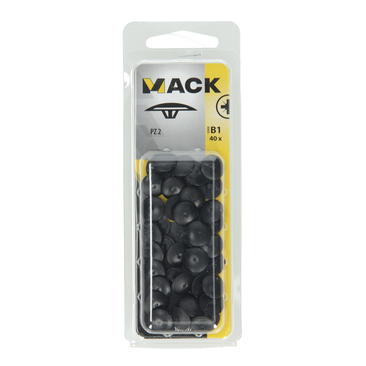 Mack 1017397 – Abdeckkappe für PZ-Schreibkunst. schwarz 40 Stück pz 2 | 10 Stück