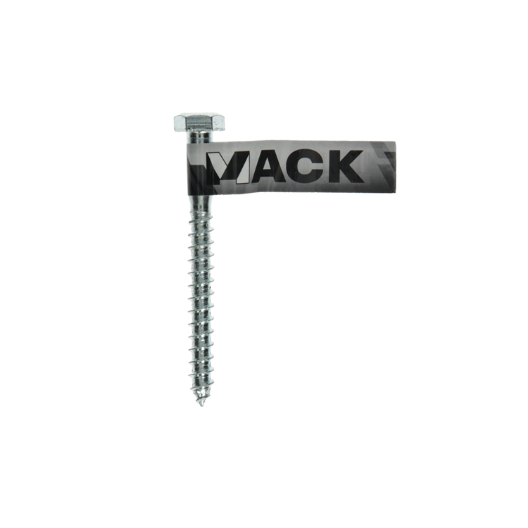 Mack 1017418 - Holzgewindebolzen Stahl verzinkt 1 Stück 8 x 80 mm | 10 Stück