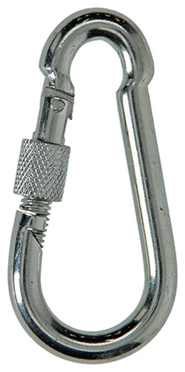 Mack 1008460 - 1 Karabiner + Verschlussband 8 x 80mm verzinkt | 10 Stück