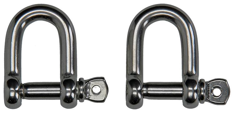 Mack 1008461 - 2 Backen gerade 8mm Edelstahl | 10 Stück