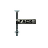 Mack 1017584 – Holzschraube + Mutter aus verzinktem Stahl, 1 Stück, M8 x 80 mm | 10 Stück