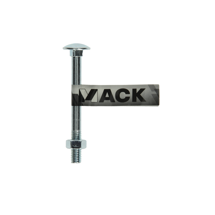 Mack 1017584 – Holzschraube + Mutter aus verzinktem Stahl, 1 Stück, M8 x 80 mm | 10 Stück