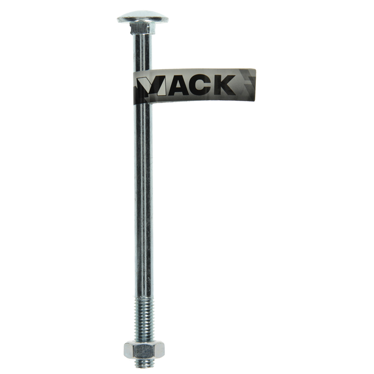 Mack 1017593 – Holzschraube + Mutter aus verzinktem Stahl, 1 Stück, M10 x 160 mm | 10 Stück