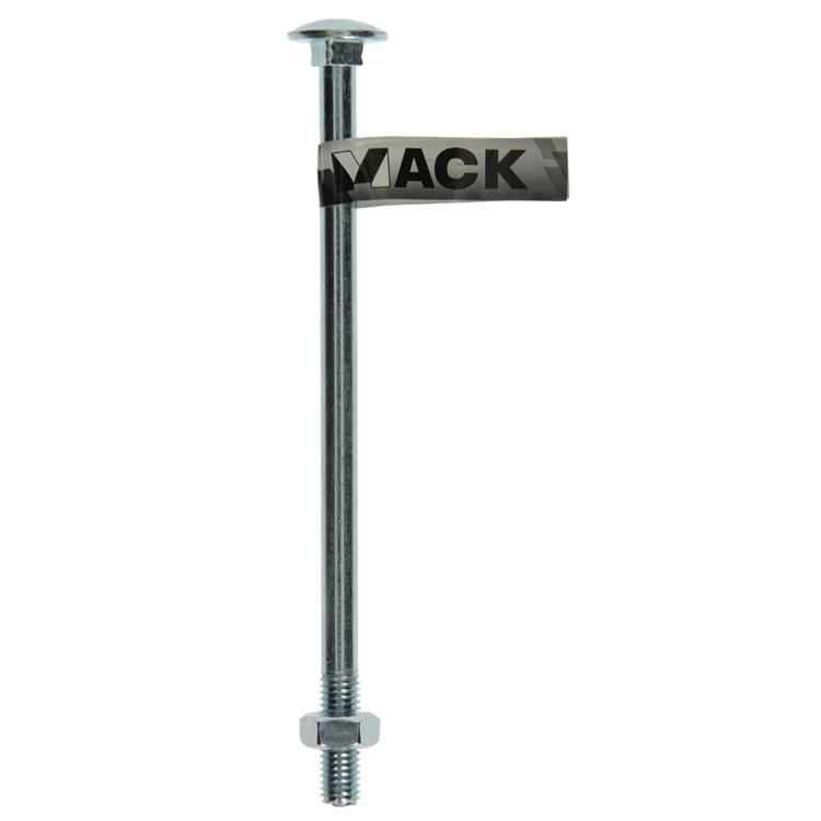 Mack 1017594 – Holzschraube + Mutter aus verzinktem Stahl, 1 Stück, M10 x 180 mm | 10 Stück