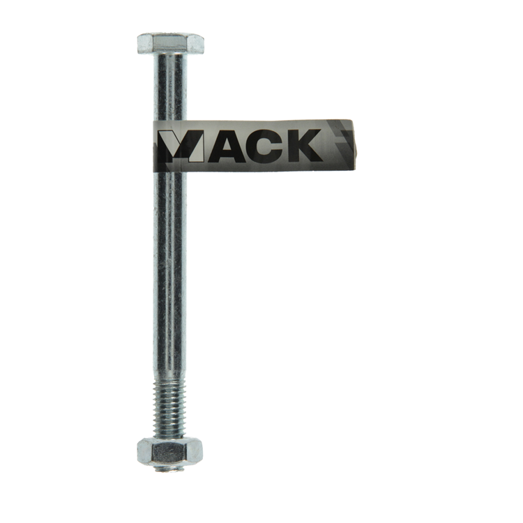 Mack 1017628 – Mechanikschraube + Mutter aus verzinktem Stahl 1 Stück M10 x 120 mm | 10 Stück
