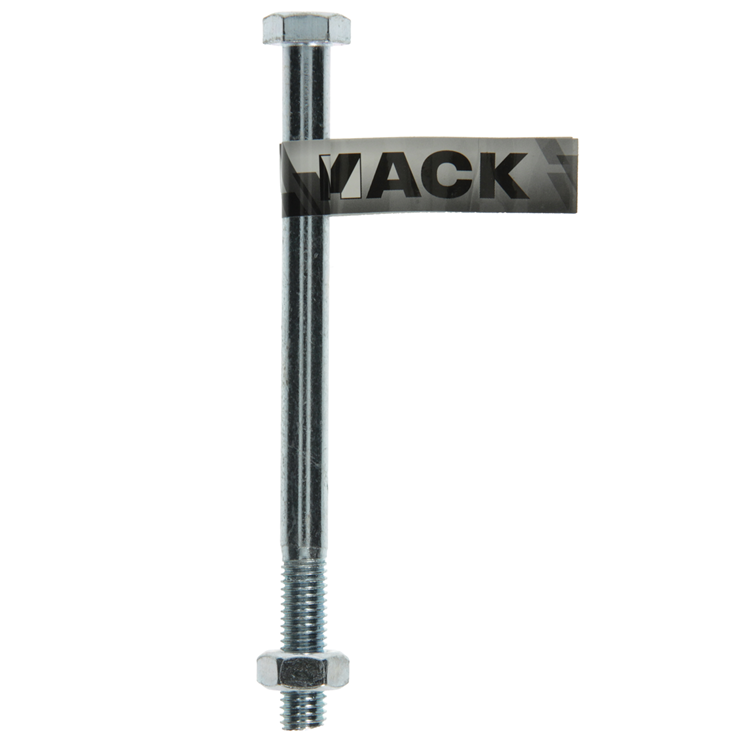 Mack 1017629 – Mechanikschraube + Mutter aus verzinktem Stahl 1 Stück M10 x 140 mm | 10 Stück