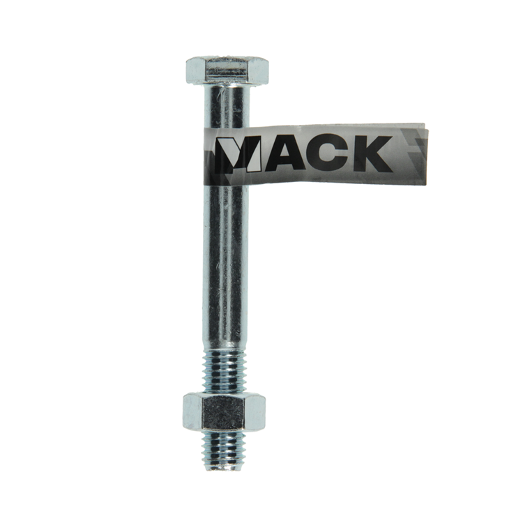 Mack 1017634 – Mechanikschraube + Mutter aus verzinktem Stahl 1 Stück M12 x 100 mm | 10 Stück