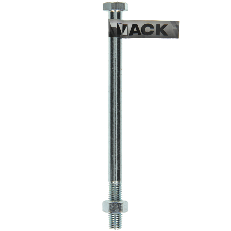 Mack 1017638 – Mechanikschraube + Mutter aus verzinktem Stahl 1 Stück M12 x 180 mm | 10 Stück