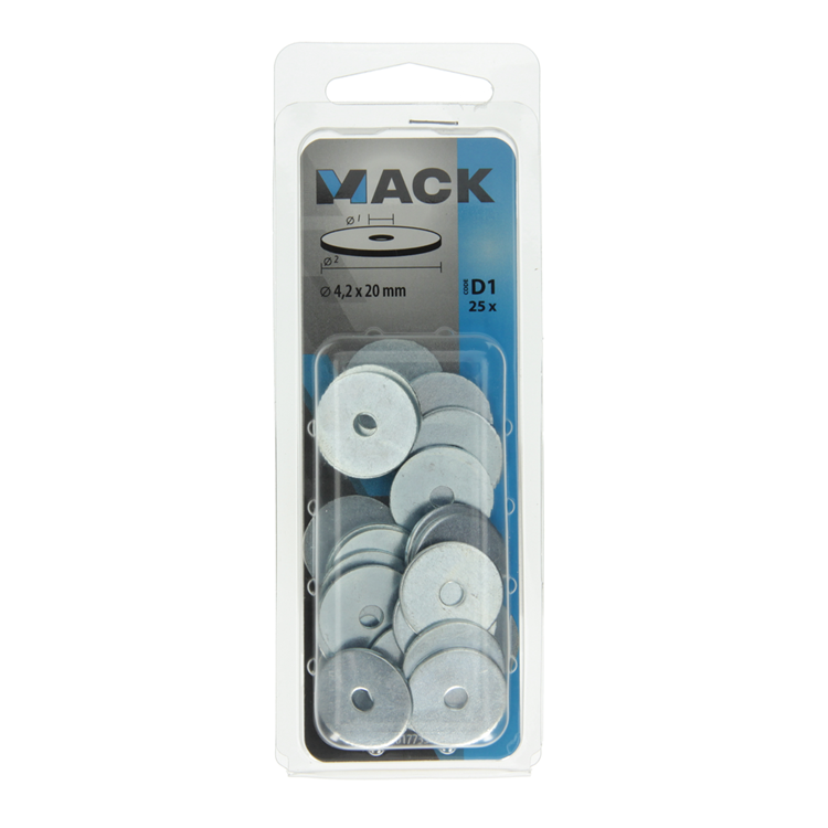 Mack 1017735 - Karosseriescheibe verzinkt25 Stück 4,2 x 20 mm | 10 Stück
