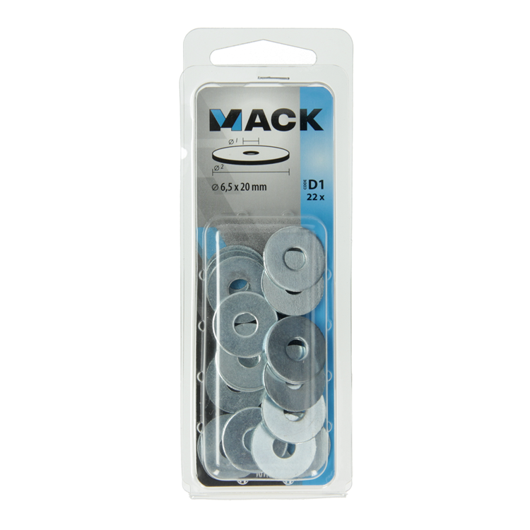 Mack 1017737 - Karosseriescheibe verzinkt22 Stück 6,5 x 20 mm | 10 Stück