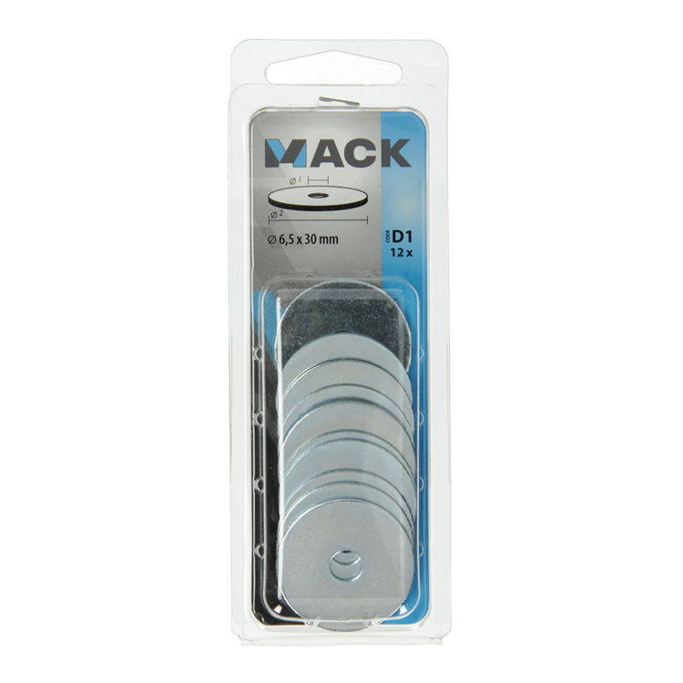 Mack 1017739 - Karosseriescheibe verzinkt12 Stück 6,5 x 30 mm | 10 Stück