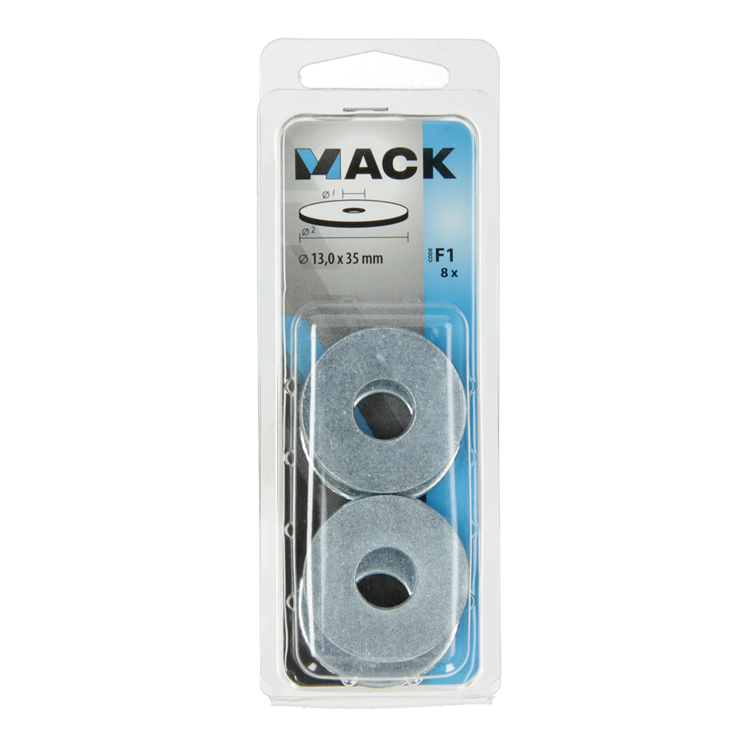 Mack 1017744 - Karosseriescheibe verzinkt 8 Stück 13,0 x 35 mm | 10 Stück