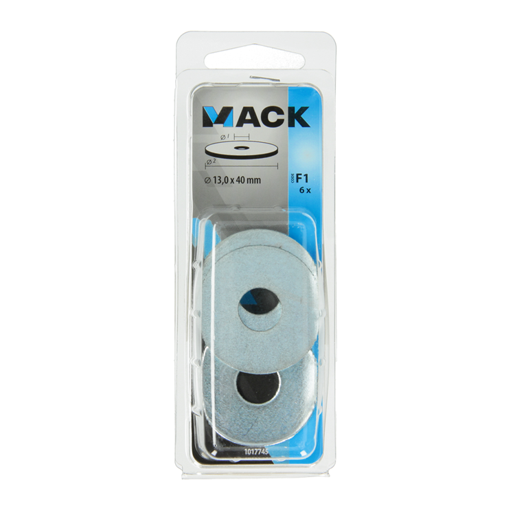 Mack 1017745 - Karosseriescheibe verzinkt 6 Stück 13,0 x 40 mm | 5 Stück