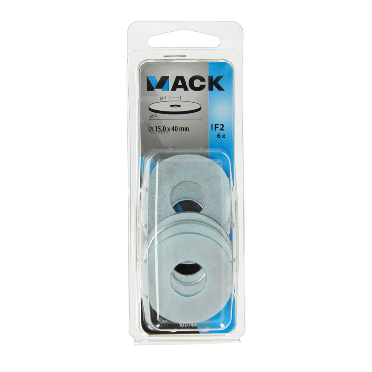 Mack 1017746 - Karosseriescheibe verzinkt 6 Stück 15,0 x 40 mm | 5 Stück