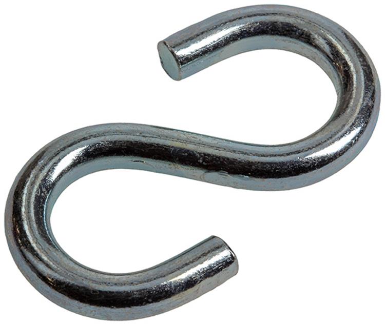 Mack 1008467 - 2 offene S-Haken 5,0 x 45 verzinkt | 10 Stück