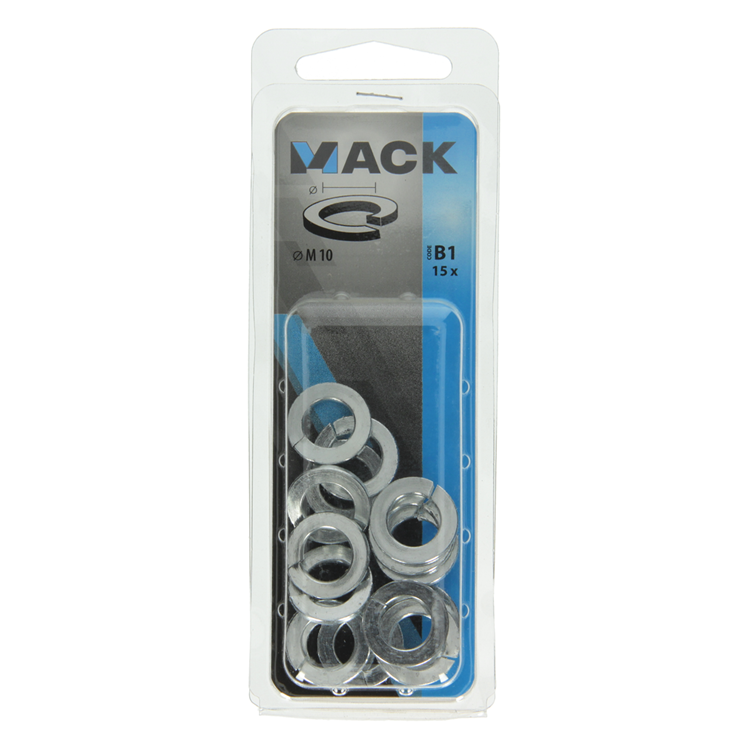 Mack 1017757 - Federscheibe aus verzinktem Stahl 15 Stück m 10 | 10 Stück