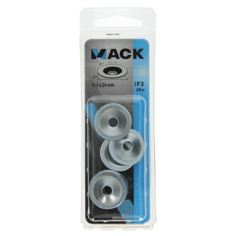 Mack 1017759 – Schließblech für Gipskartonplatten. verschickt 20 Stück 5 x 24 mm | 10 Stück