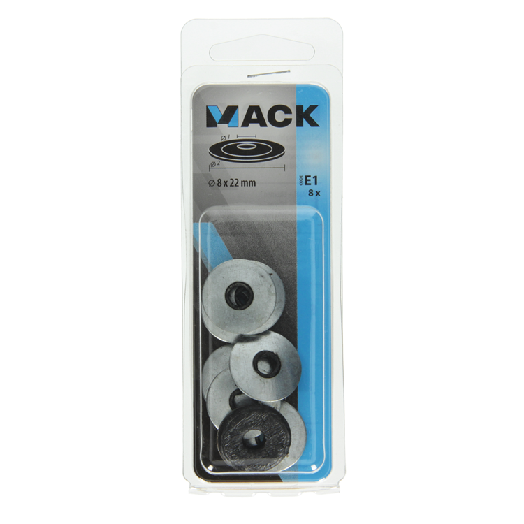 Mack 1019689 - Dichtring Bitumen verzinkt 8 Stück 8 x 22 mm | 10 Stück