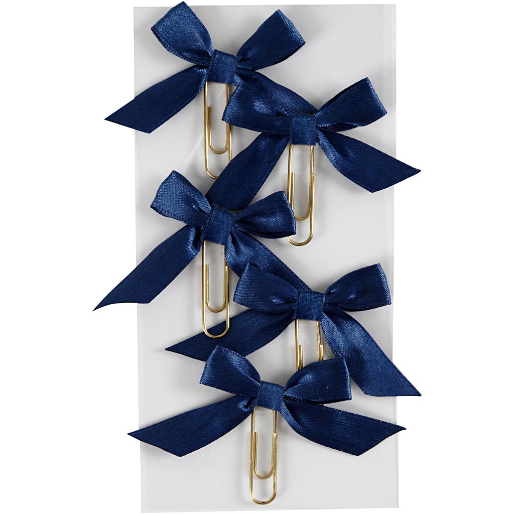 Büroklammern der Firma Creativ, Größe 40x70 mm, blau, 5 Stück 1 Box