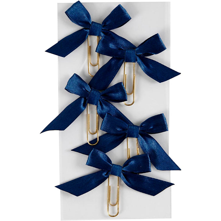 Büroklammern der Firma Creativ, Größe 40x70 mm, blau, 5 Stück 1 Box