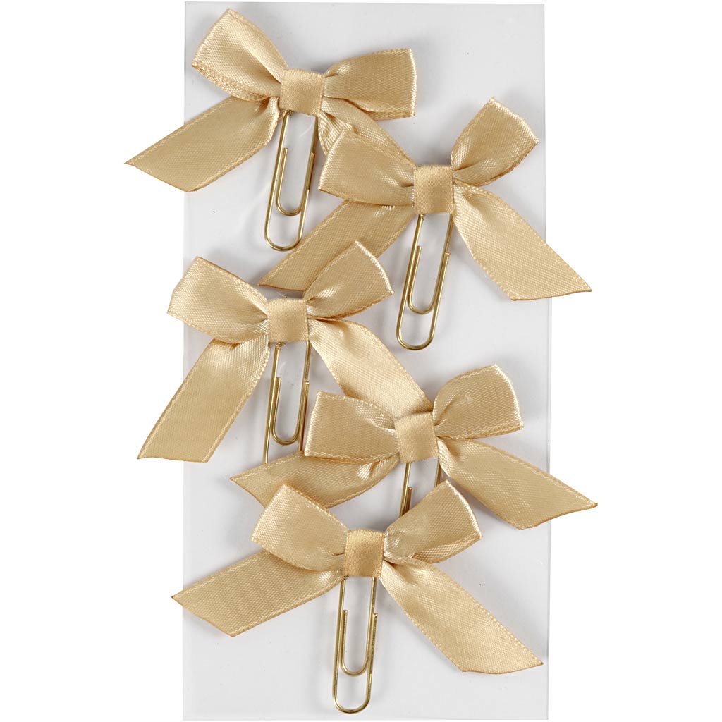 Büroklammern der Firma Creativ, Größe 40x70 mm, Gold, 5 Stück, 1 Box
