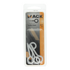 Mack 1017786 - Schrauböse Stahl weiß 4 Stück 4,0 x 30 mm | 10 Stück