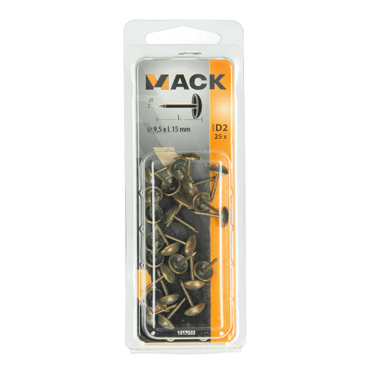 Mack 1017865 – Renaissance-Ziernagel aus Stahl, 25 Stück, 9,5 x 15 mm | 10 Stück