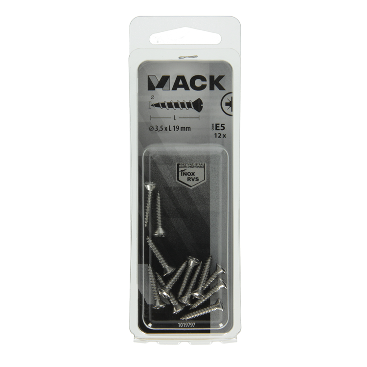 Mack 1019797 - self-tapping screw ball-headed heada2 12pcs 3.5 x 19 mm | 10 Stück